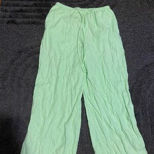 A New Day Lime Green Linen Pants
